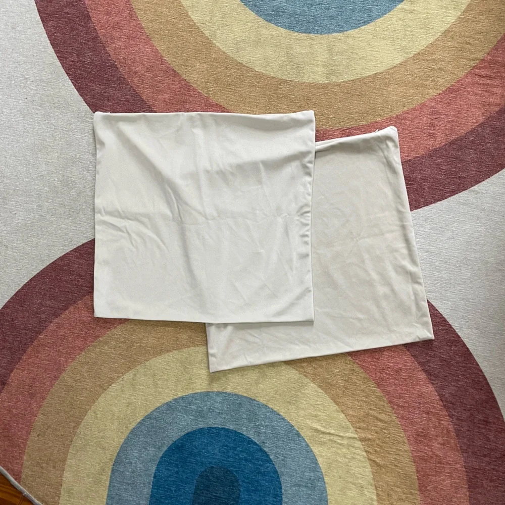 20 x 20 Cream Pillow Covers